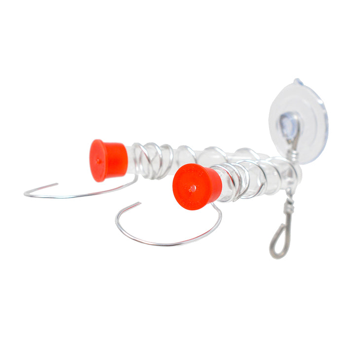 Aluminum Window Wonder Two Tube Hummingbird Feeder