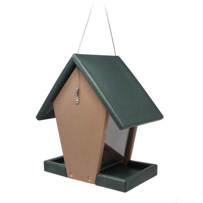 Recycled Plastic Small Hopper Bird Feeder