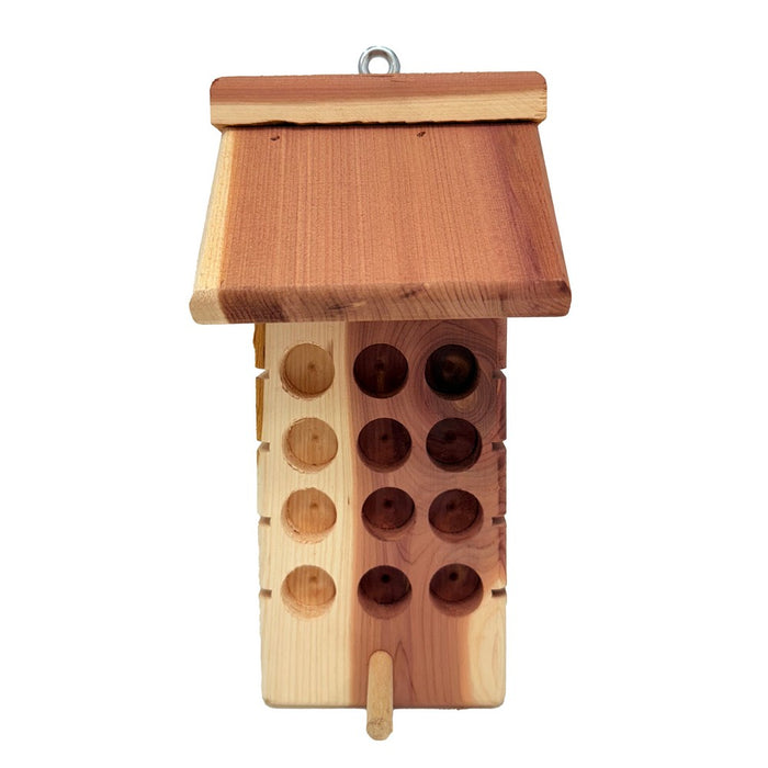 Cedar Suet Plug & Peanut Butter Feeder