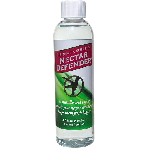 Bottle of Hummingbird Nectar Defender on a white background