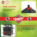 Squirrel Shield seed feeder with quick lock roof and collapsing seed cover on a green background
