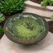 Light Green Fiber With Gloss Bowl Birdbath in Backyard