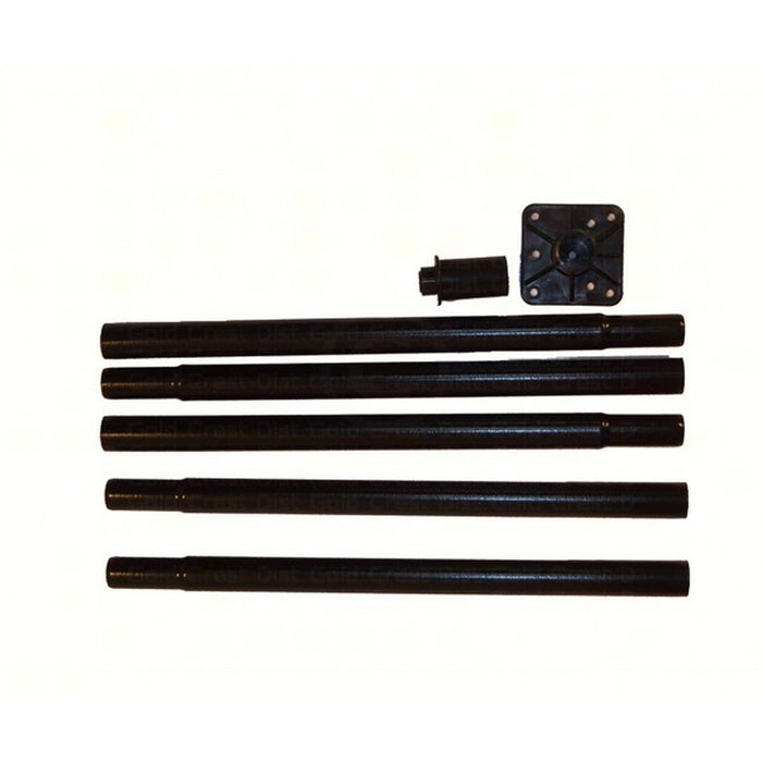 Product Bundle: Includes Blue Deluxe Cedar Ranch Bird Feeder, Universal Pole Kit 72 IN, and Squirrel Defeater Snap On Pole Baffle 14 IN