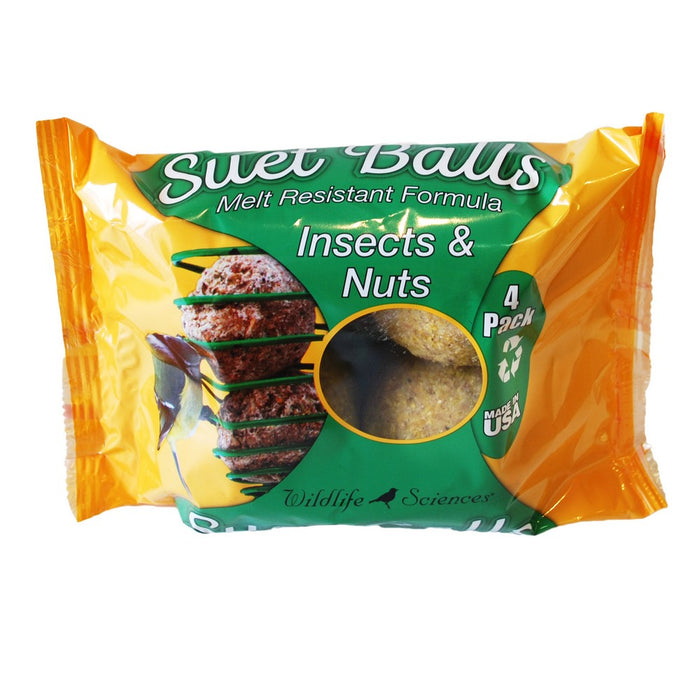 Package of Sweet Balls for wildlife with yellow and green design