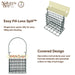 Bird feeder with 'Nature's Way' branding and features highlighted on a white background