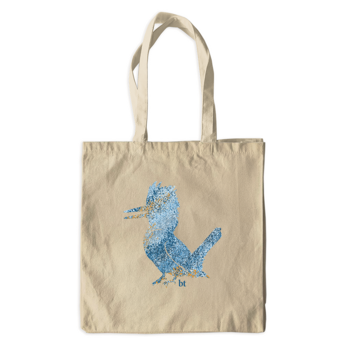 Canvas Kingfisher Spatter Tote Bag