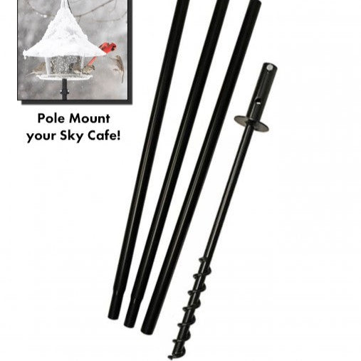 Bird Feeder Pole System for the Sky Cafe Bird Feeder — Birdertown