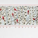 A square Christmas greeting card or print featuring a white background with a central rectangular panel of red birds and branches, bordered in red, with 'MERRY CHRISTMAS' printed in red along the bottom.