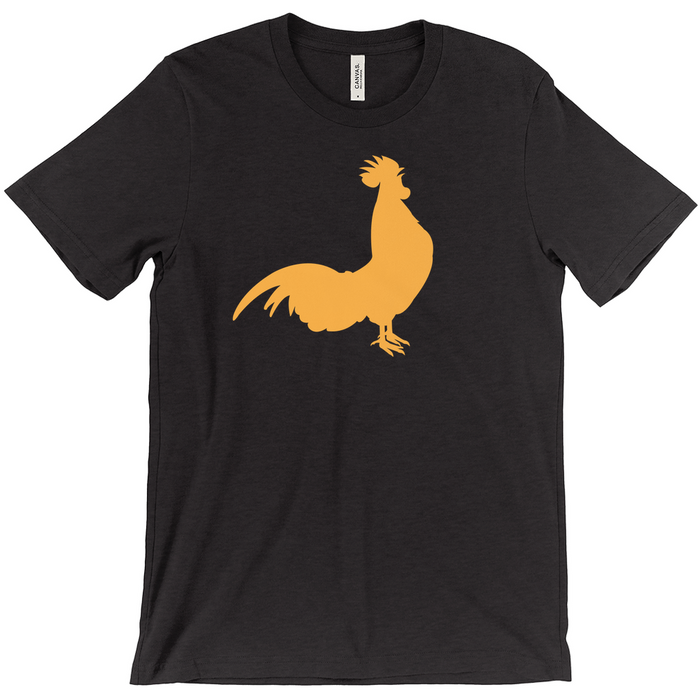Bella + Canvas Men's Crowing Rooster Silhouette Graphic T-Shirt