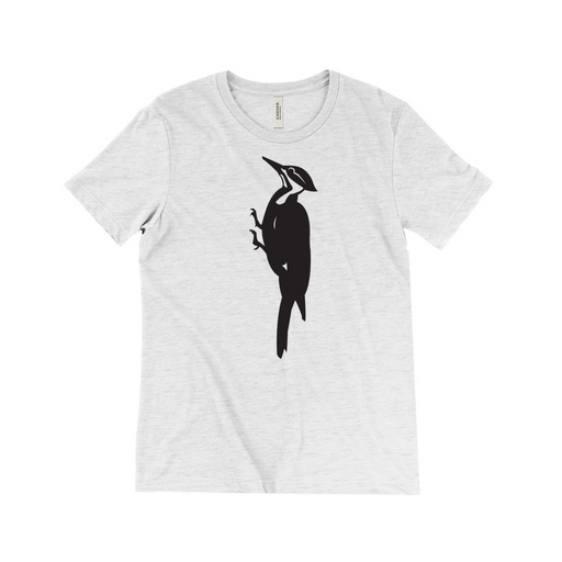 Bella + Canvas Women's Box Cut Pileated Woodpecker Silhouette Graphic T-Shirt