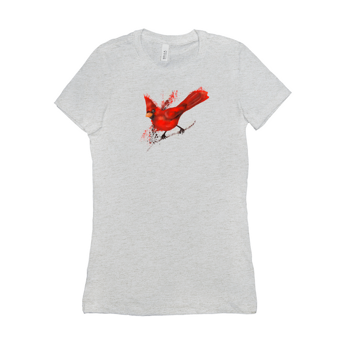 Bella + Canvas Women's Fit Cut Cardinal Painted Graphic T-Shirt