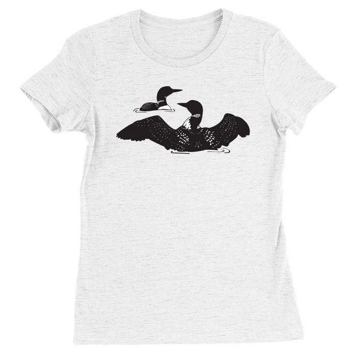 Bella + Canvas Women's Fit Cut Loons in Love Silhouette Graphic T-Shirt