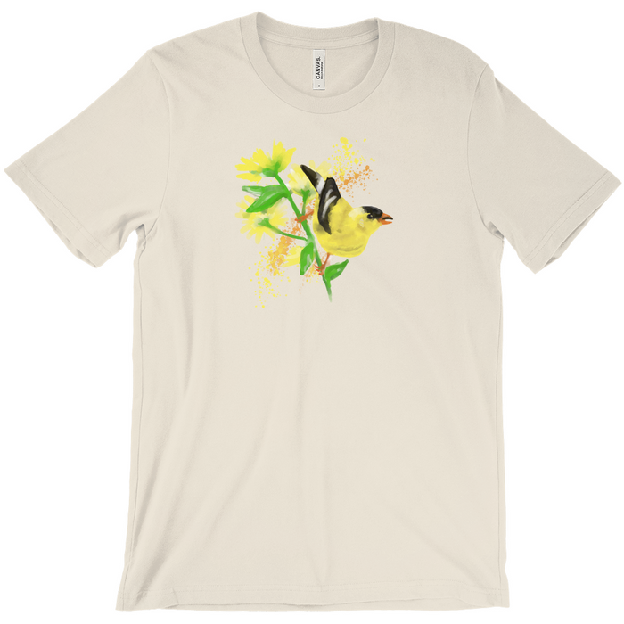 Bella + Canvas Men's Painted Goldfinch Graphic T-Shirt