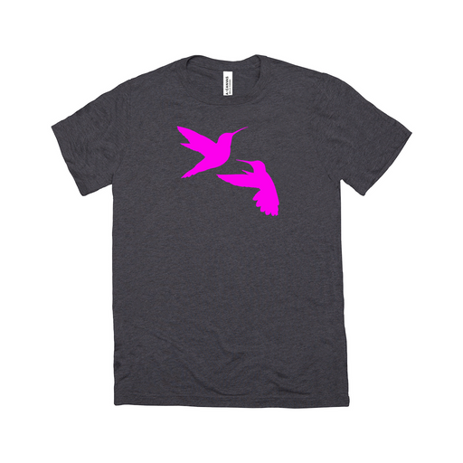 Graphic T-Shirt Bella + Canvas Women's Box Cut Hummingbird Pair Silhouette Design