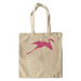Canvas Flamingo in Flight Silhouette Tote Bag