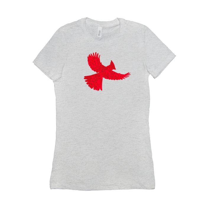 Bella + Canvas Women's Fit Cut Cardinal Spatter Graphic T-Shirt