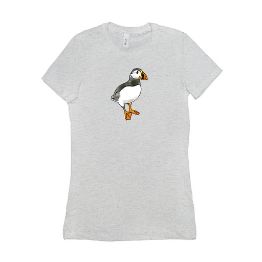 Bella + Canvas Women's Fit Cut Puffin Coloring Book Graphic T-Shirt