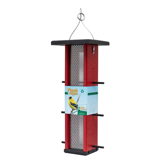 Green Meadow Hanging Finch Feeder With Screen