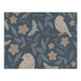 Birds And Bloom Navy Boho Woven Placemat 18 IN X 14 IN