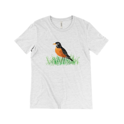 Bella + Canvas Women's Box Cut Robin Painted Graphic T-Shirt