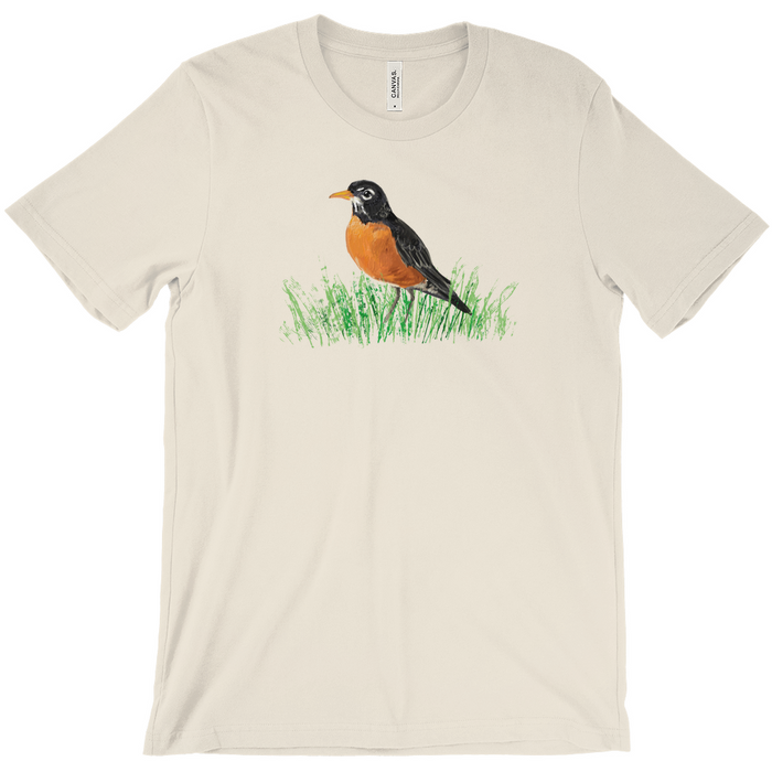 Bella + Canvas Men's Painted Robin Graphic T-Shirt