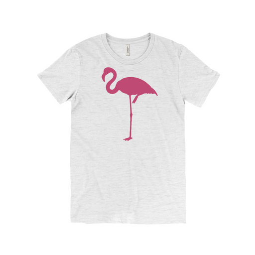 Bella + Canvas Women's Box Cut Standing Flamingo Silhouette Graphic T-Shirt