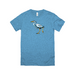 Bella + Canvas Women's Box Cut Coloring Book Blue Heron Graphic T-Shirt