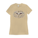 Bella + Canvas Women's Fit Cut Chinese Crane Illustration Graphic T-Shirt