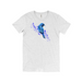 Bella + Canvas Women's Box Cut Painted Indigo Bunting Graphic T-Shirt