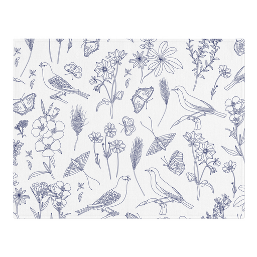 Boho Summer Birds Woven Placemat 18 IN X 14 IN
