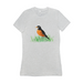 Bella + Canvas Women's Fit Cut Painted Robin Graphic T-Shirt