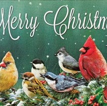 Pumpernickel Press Merry Christmas Birds Christmas Card 16/Box