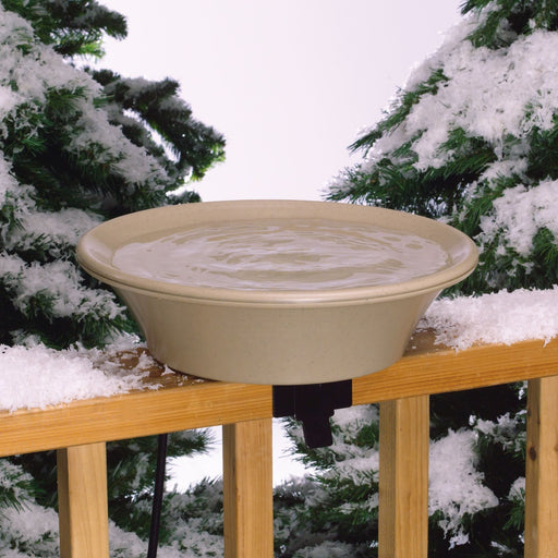Heated Deck or Pole Mount Bird Bath 14 IN