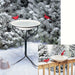 Heated Bird Bath With Metal Stand 20 IN