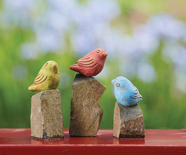 Mini Birds on Rocks (one per order)