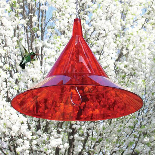 Hummer Hat Dome Hanging Baffle Red Translucent Plexiglass 17 IN