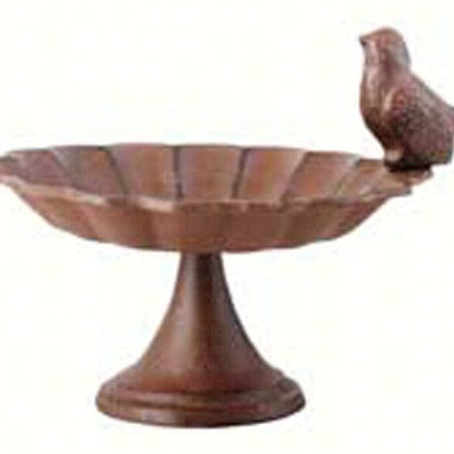 Cast Iron Mini Pedestal Statuary Birdbath or Birdfeeder
