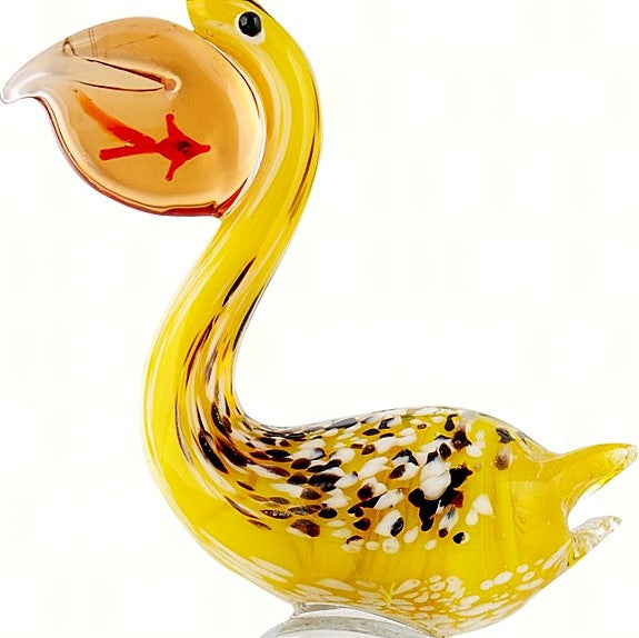 5.25 IN Hand Made Pelican Glass Bottle Stopper