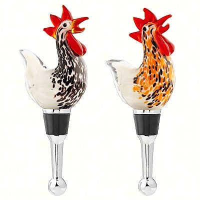 Hand Crafted Rooster Bottle Stopper