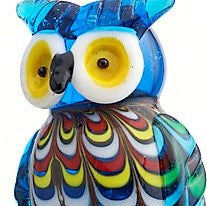 Venetian Owl Glass Bottle Stopper Handmade