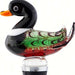 Mallard Duck Glass Bottle Stopper Hand Crafted
