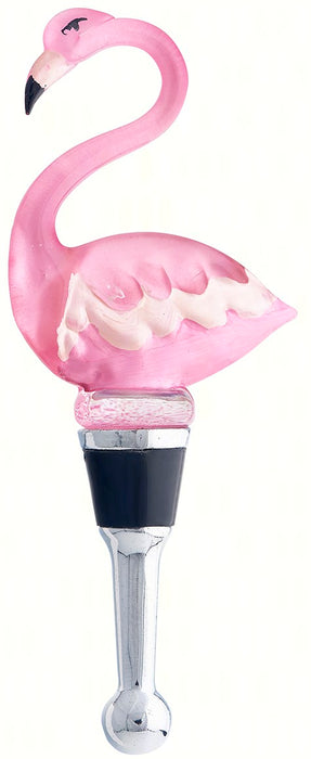 Hand Crafted Flamingo Resin Bottle Stopper 5.5 IN