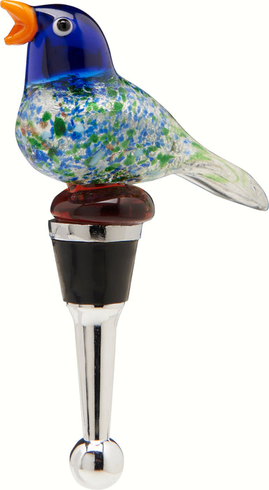 Bird Glass Bottle Stopper Hand Crafted