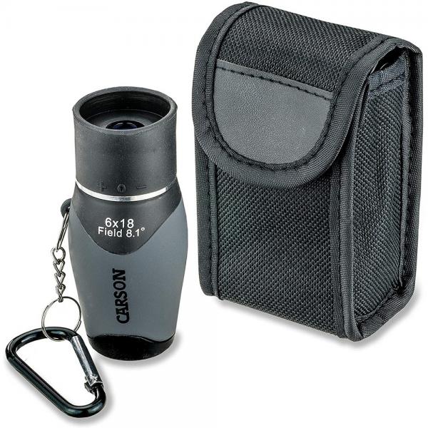 MiniMight 6x18mm Pocket Monocular With Carabiner Clip