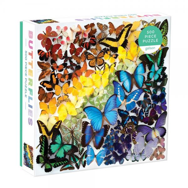 500 Piece Rainbow Butterflies Puzzle