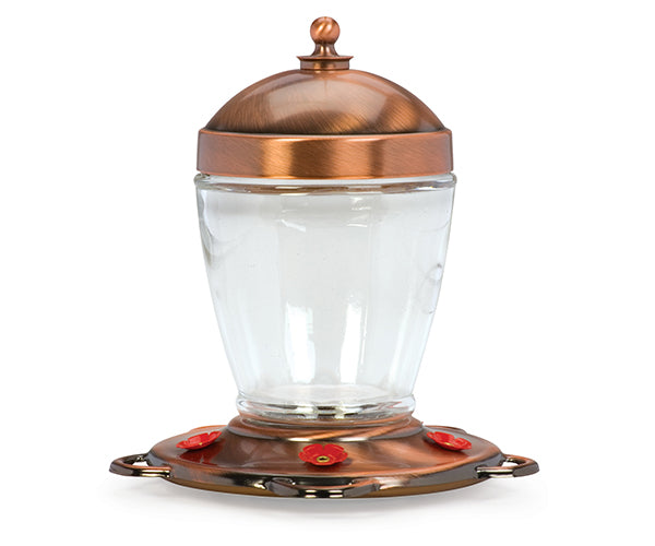 Jubilee Copper Hummingbird Feeder 32 OZ — Birdertown