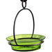 Lime Colorful Recycled Glass And Metal Cuban Bowl Birdbath 7.25 IN