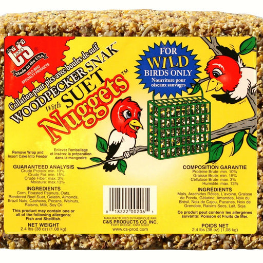 Woodpecker Snak with Suet Nuggets 2.4 LBS