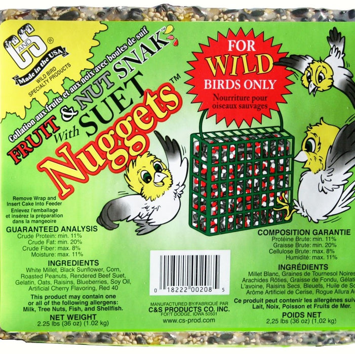 Fruit And Nut Snak with Suet Nuggets 2.25 LBS