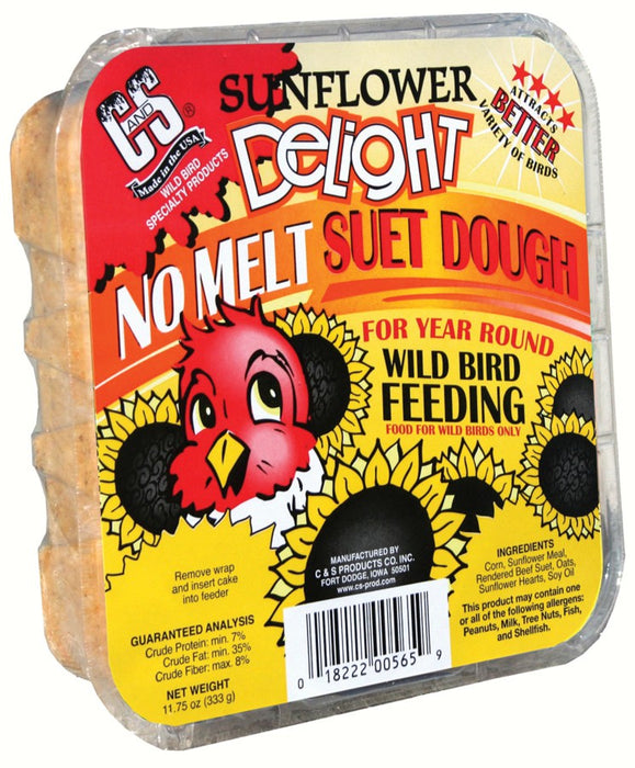 No Melt Sunflower Delight Suet Dough 11.75 OZ